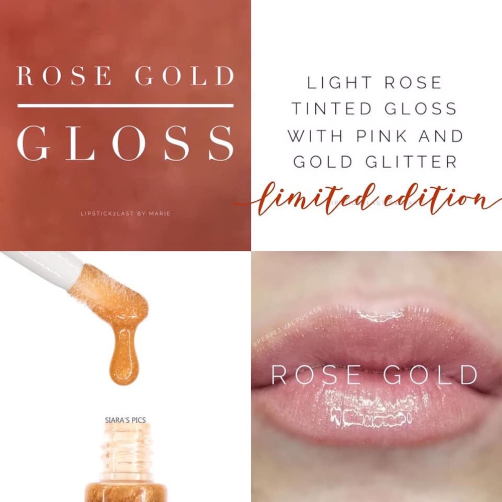 HTF Limited Ed Rose Gold Gloss LipSense NEW/SEALED